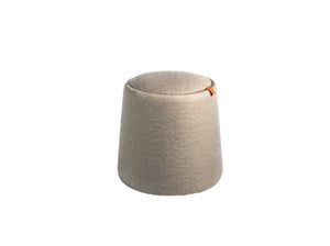 Pouf rembourré en tissu gris modèle 5073 Angel Cerdá