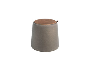 Pouf rembourré en tissu gris modèle 5073 Angel Cerdá