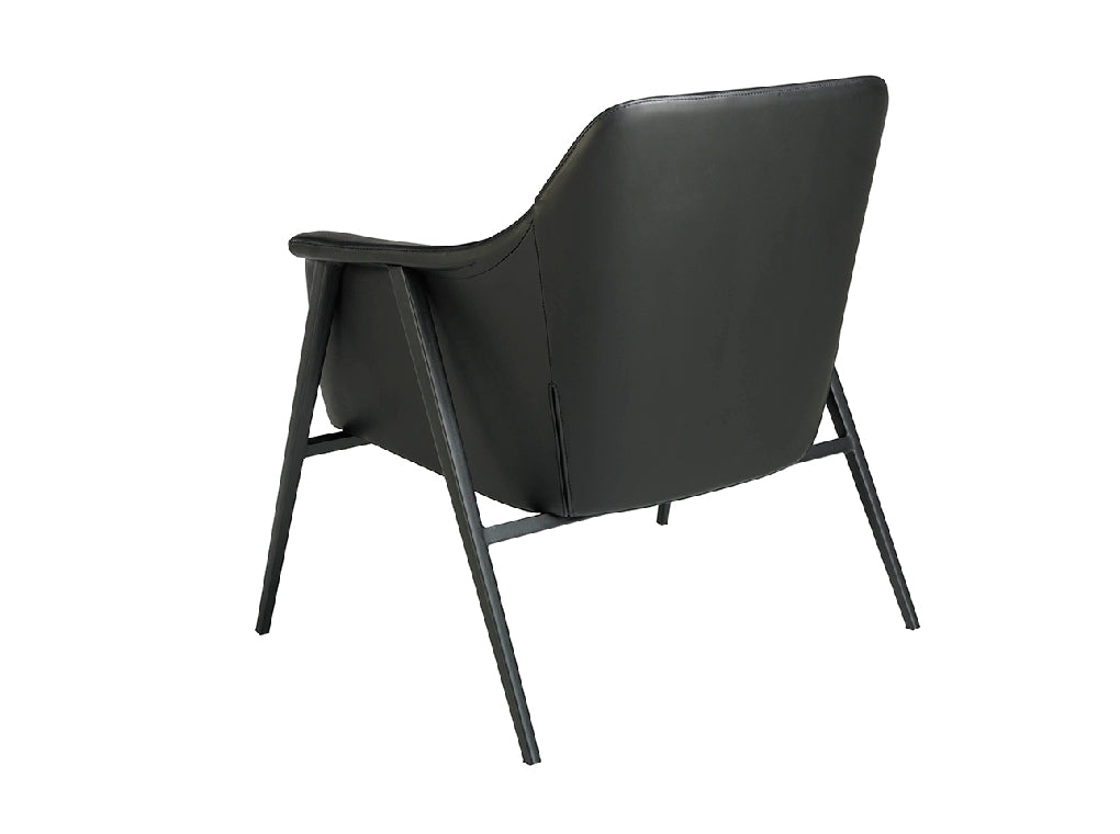 Fauteuil en tissu et cuir écologique tapissé avec structure en acier noir 5080 Angel Cerdá