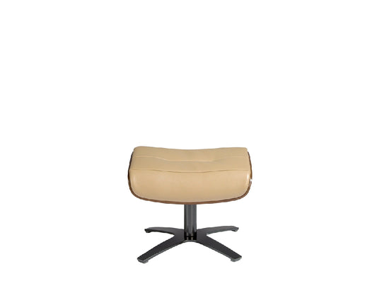 Pouf pivotant rembourré en cuir de sable 5088 Angel Cerdá