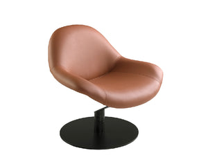 Fauteuil en croûte de cuir marron modèle 5116 Angel Cerdá