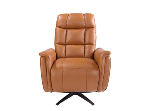 Fauteuil pivotant en cuir marron 5117 Angel Cerdá