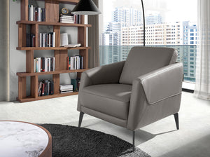 Fauteuil en croûte de cuir foncé 5134 Angel Cerdá