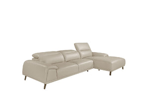 Canapé chaise longue rembourré en cuir avec dossiers articulés 6150 Angel Cerdá