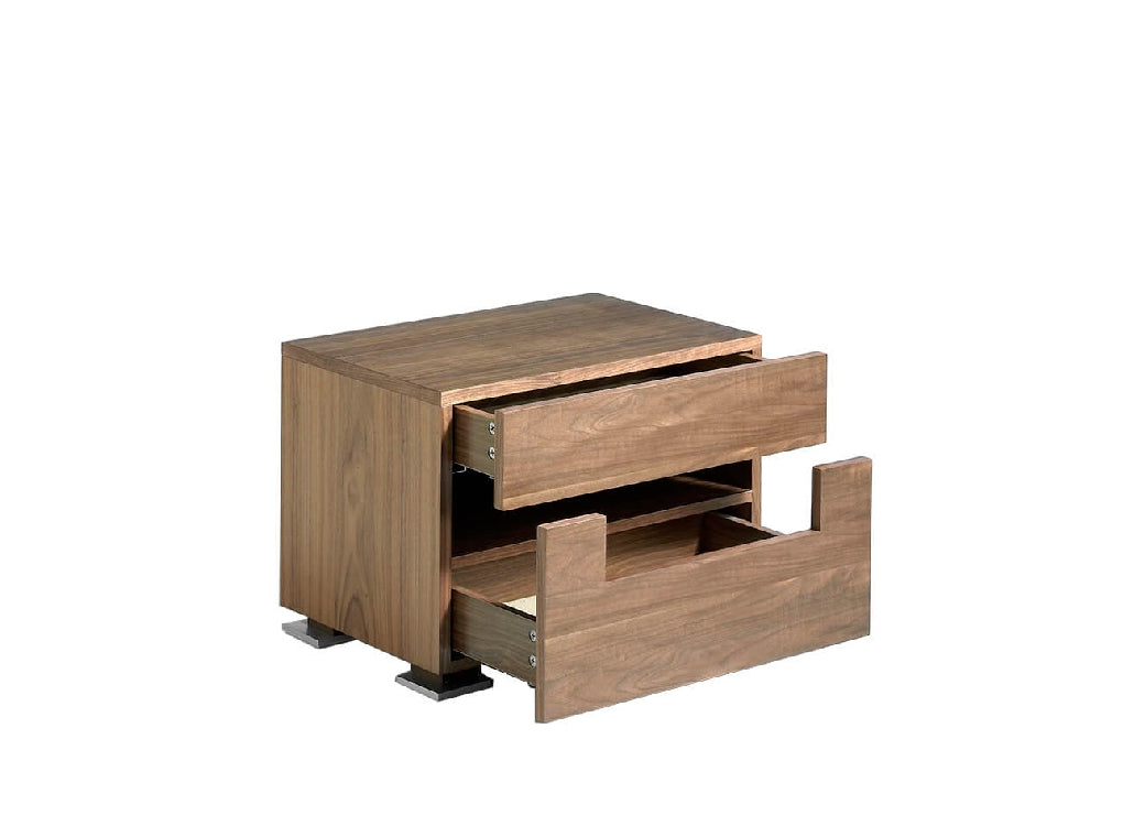 Table de chevet en noyer avec éclairage modèle 7065 Angel Cerdá