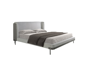 Lit en tissu gris clair modèle 7156 Angel Cerdá