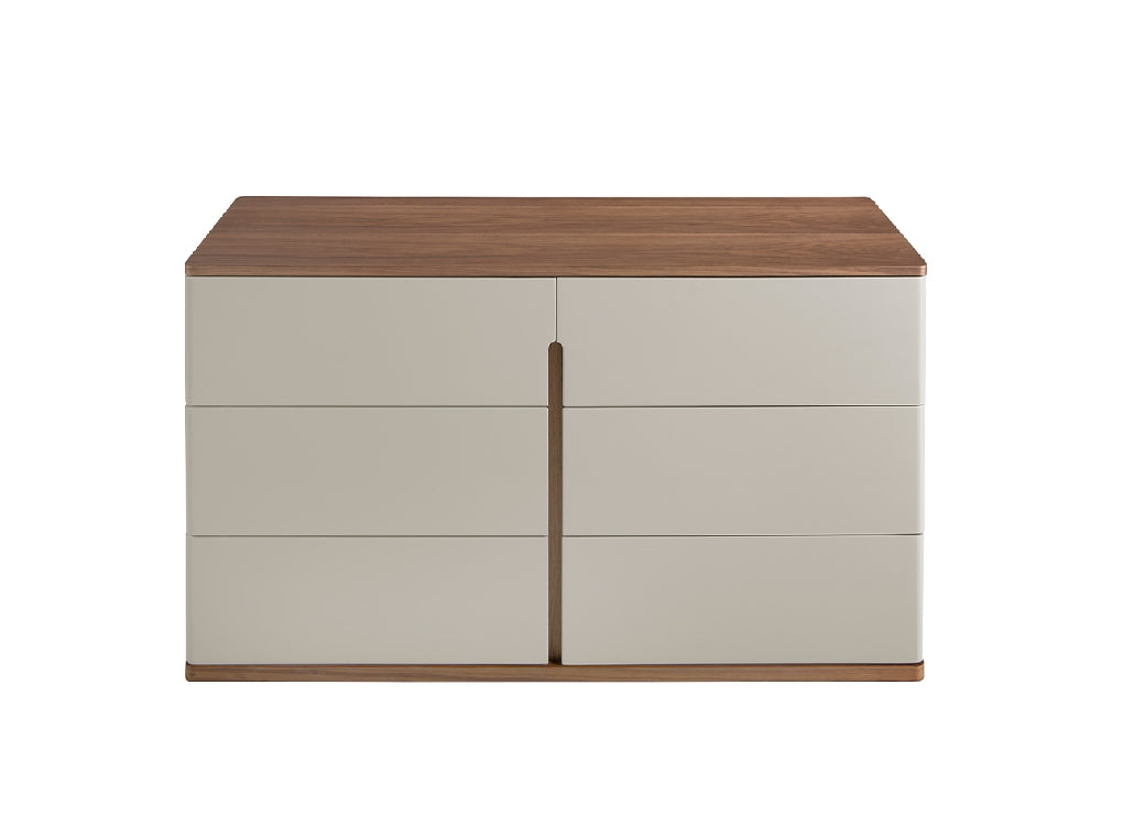 Commode en bois gris et noyer 7168 Angel Cerdá