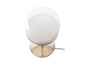 Lampe de table en acier doré avec abat-jour en verre translucide  8066 Angel Cerdá