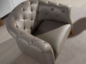 Fauteuil en cuir gris 5132 Angel Cerdá