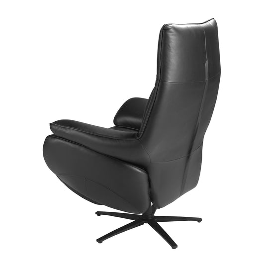 Fauteuil pivotant en cuir noir 5124 Angel Cerdá
