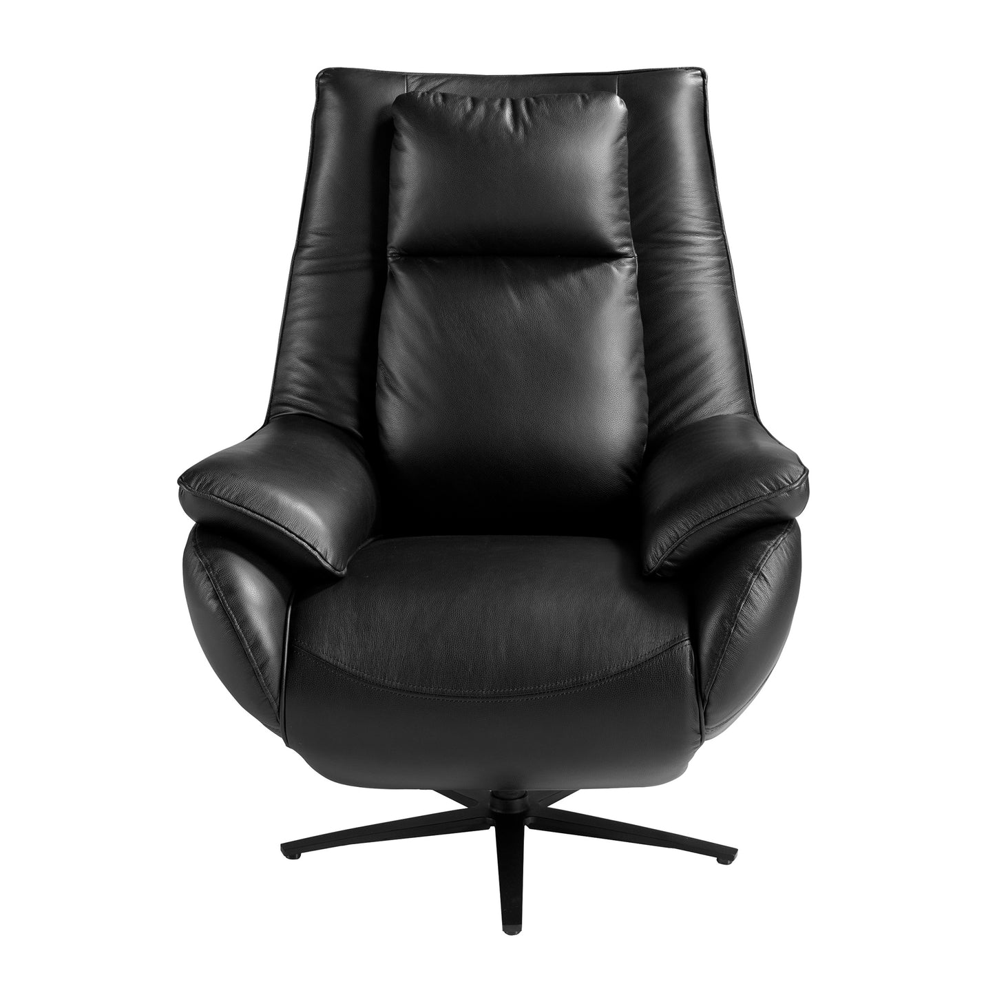 Fauteuil pivotant en cuir noir 5124 Angel Cerdá