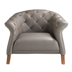 Fauteuil en cuir gris 5132 Angel Cerdá