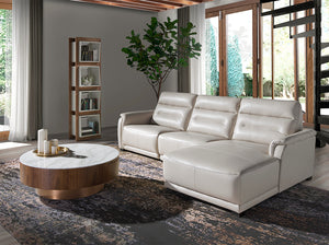 Canapé Relax en Cuir Haut de Gamme avec Chaise longue Angel Cerdá Modèle 6156