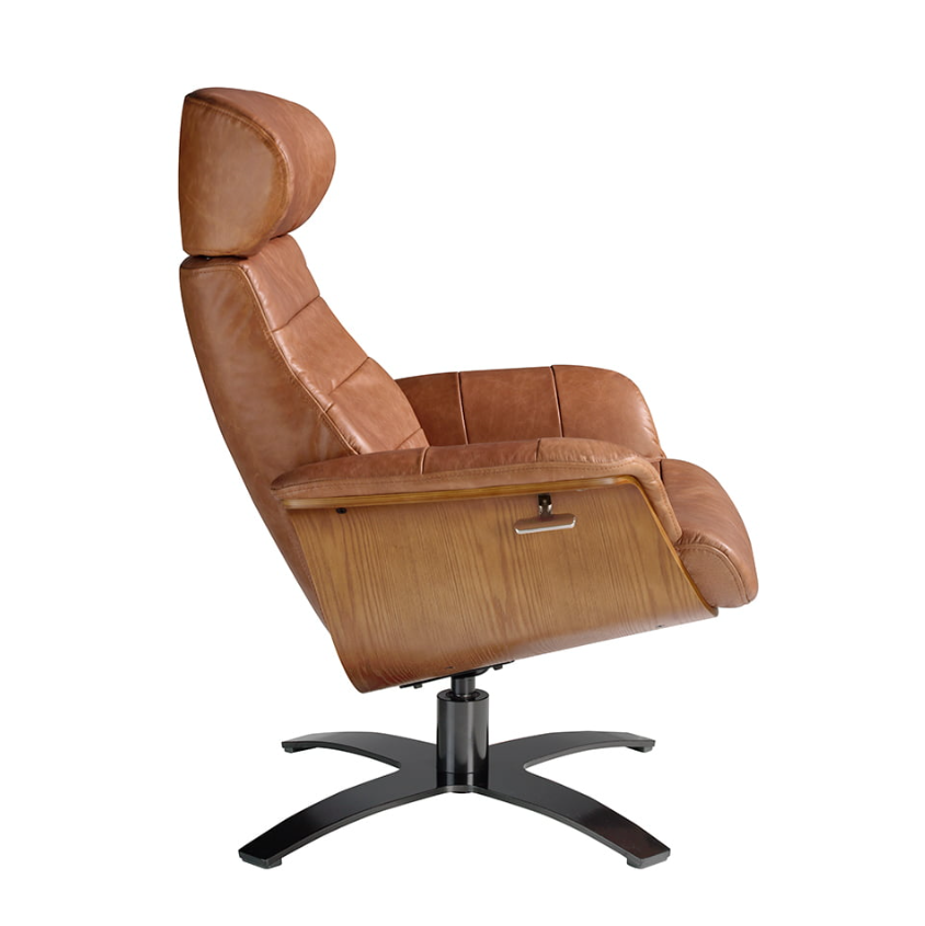 Fauteuil pivotant marron Angel Cerda 5083