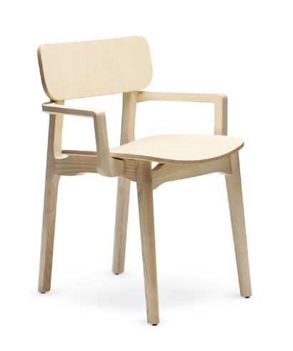 Chaise d'intérieur mat laqué "Cacao L-P" Chairs&More