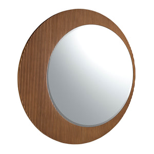 Miroir mural rond en noyer modèle 3262 Angel Cerdá au design moderne