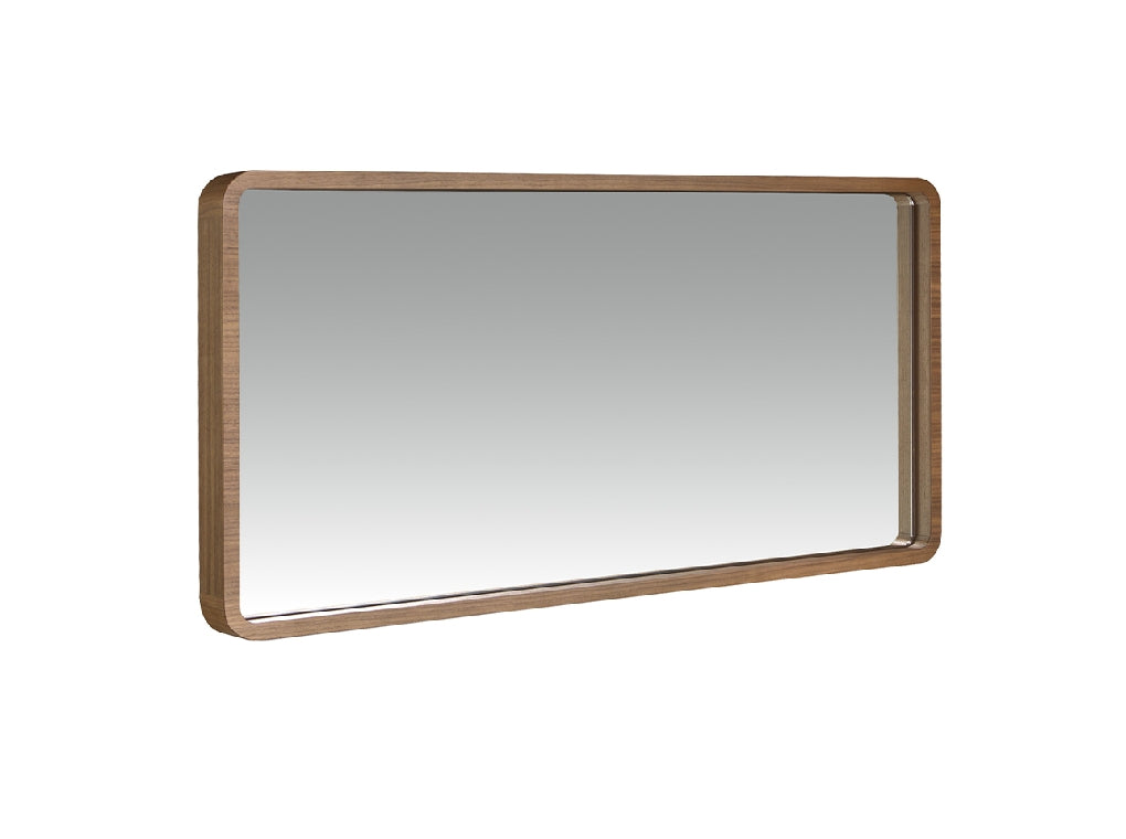 Miroir rectangulaire avec cadre en bois de noyer Angel Cerda 3035