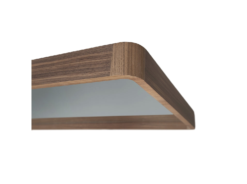 Miroir rectangulaire avec cadre en bois de noyer Angel Cerda 3035