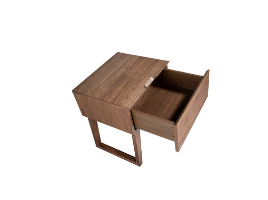 Table de chevet en bois de noyer Angel Cerda 7005