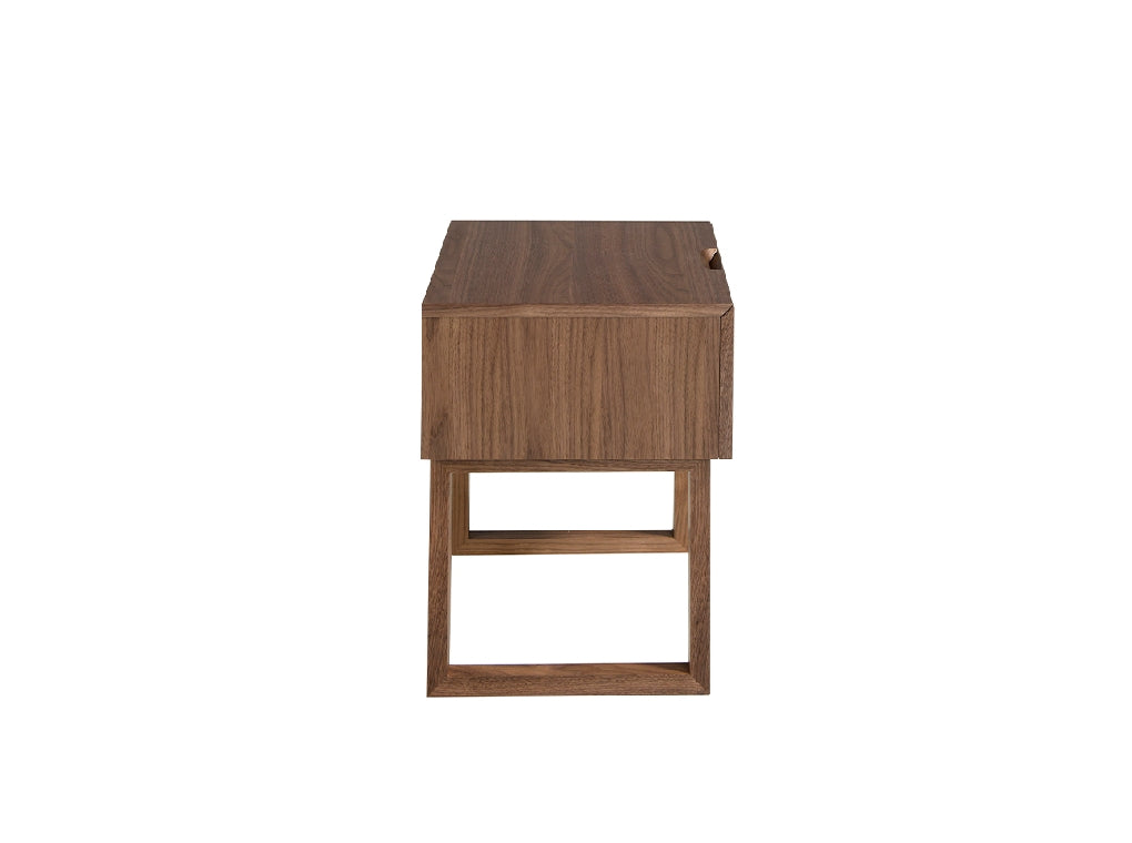 Table de chevet en bois de noyer Angel Cerda 7005