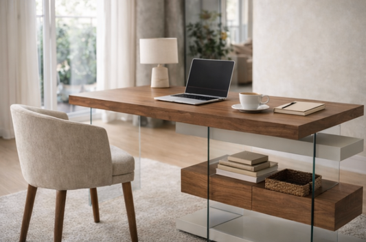 Bureau design au style moderne et épuré pour espace de travail élégant