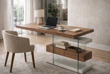 Charger l'image dans la visionneuse de la galerie, Bureau minimaliste au design épuré pour intérieur moderne
