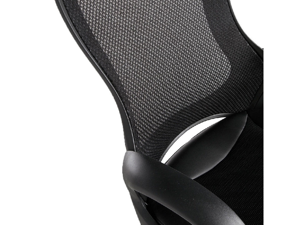 Fauteuil bureau pivotant cuir reconstitué noir design | Office