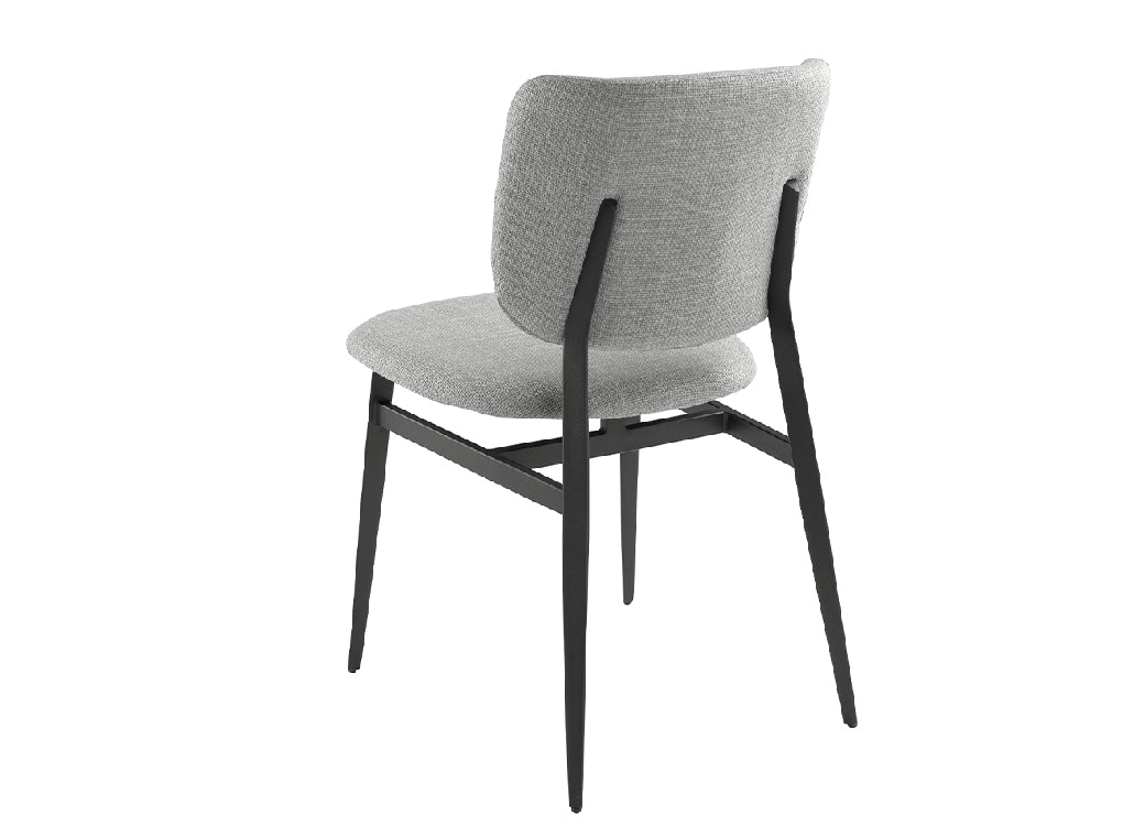 Chaise de salle à manger  Angel Cerdá 4147 en tissu gris clair
