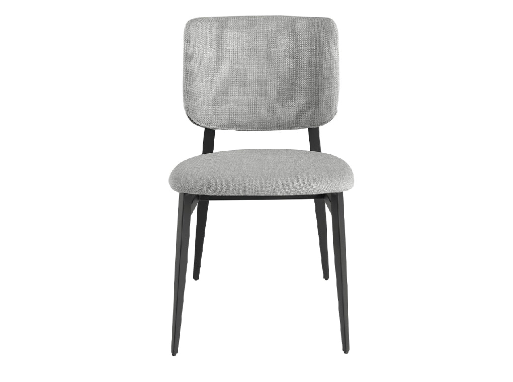 Chaise de salle à manger  Angel Cerdá 4147 en tissu gris clair