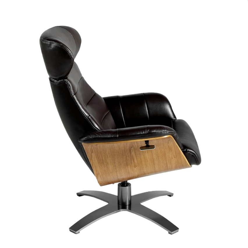 Fauteuil pivotant noir Angel Cerda