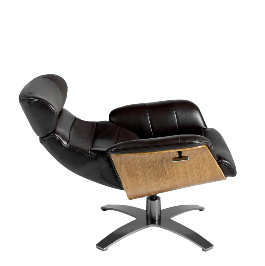 Fauteuil pivotant noir Angel Cerda