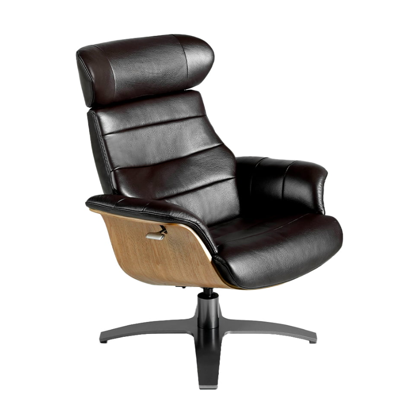 Fauteuil pivotant noir Angel Cerda