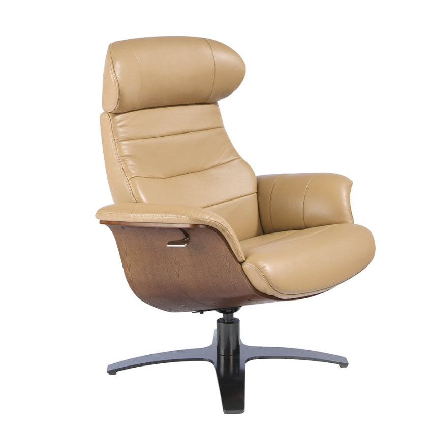 Fauteuil pivotant sable Angel Cerda