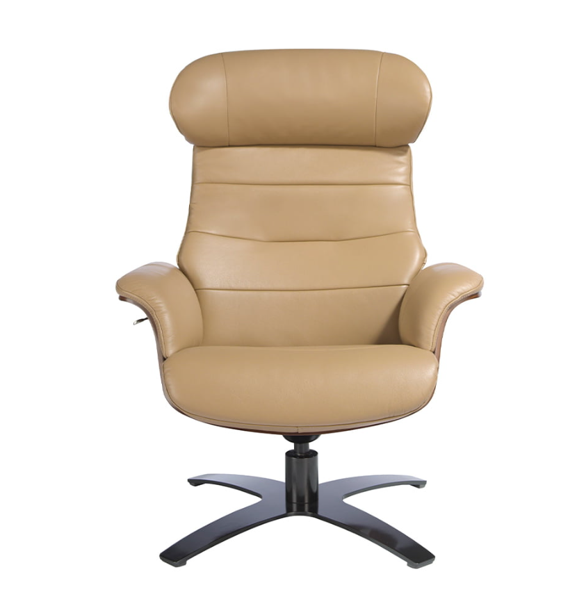 Fauteuil pivotant sable Angel Cerda