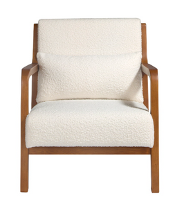 Fauteuil tapissé en tissu et noyer modèle 5100 Angel Cerdá