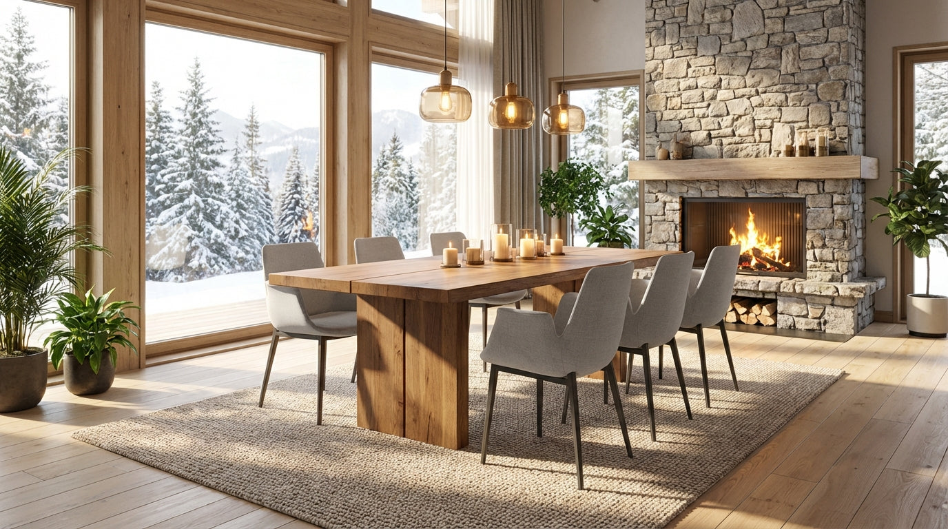 Chaise de salle à manger capitonnée en tissu gris – Angel Cerdá 4002