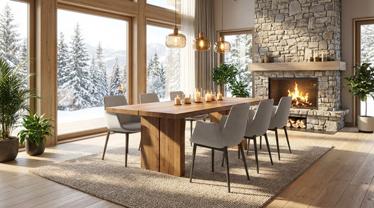 Chaise de salle à manger capitonnée en tissu gris – Angel Cerdá 4002