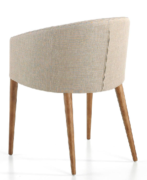 Chaise rembourrée en tissu Angel Cerda