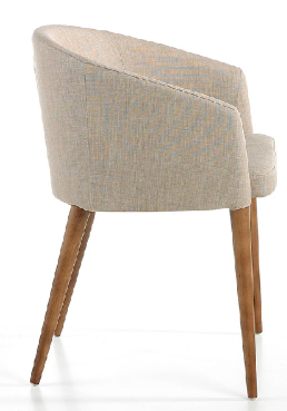 Chaise rembourrée en tissu Angel Cerda