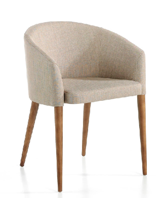 Chaise rembourrée en tissu Angel Cerda