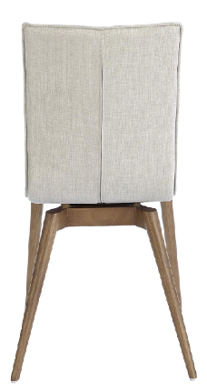 Chaise de salle à manger en tissu et bois noyer – Angel Cerdá 4031