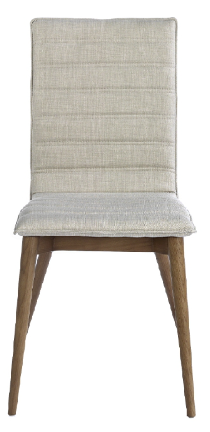 Chaise de salle à manger en tissu et bois noyer – Angel Cerdá 4031