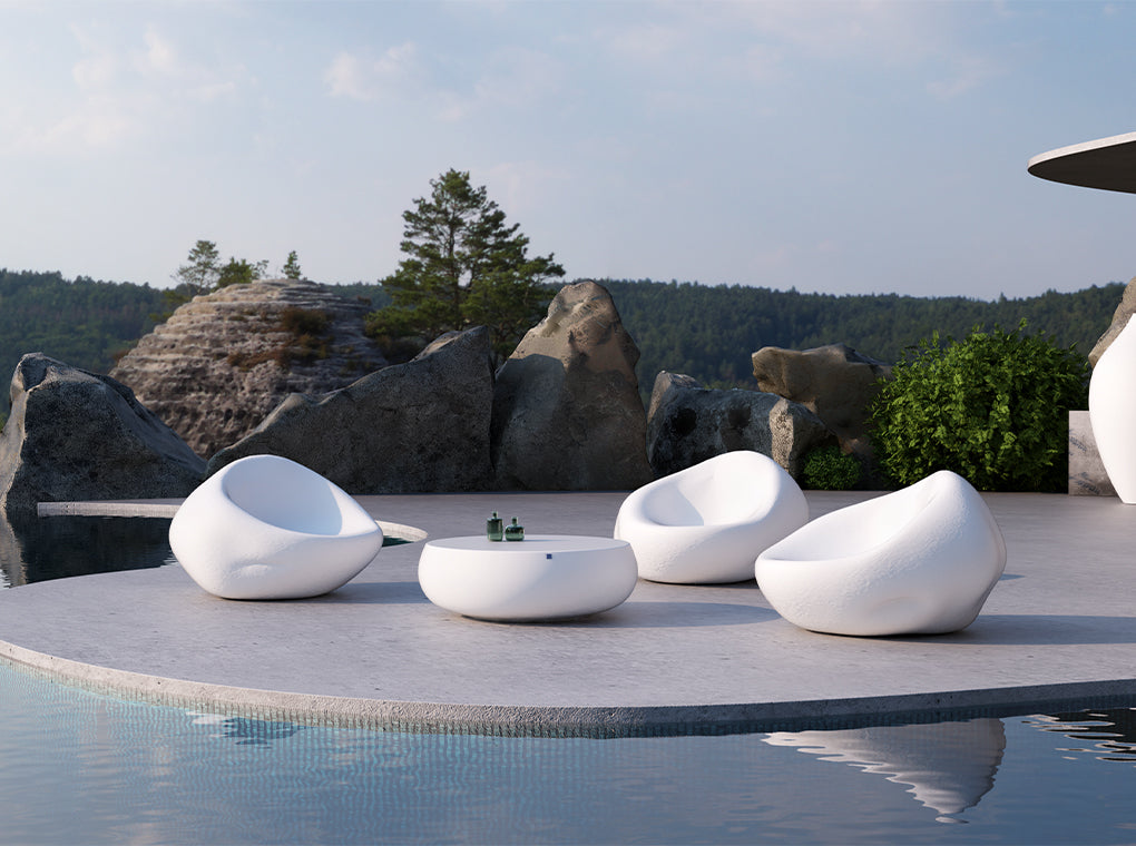 Fauteuils de jardin design "Cobble"