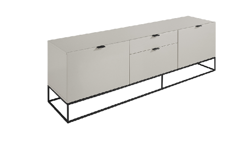 Meuble TV en bois gris perle Angel Cerda