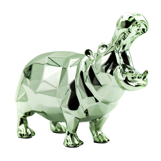 Sculpture Hippopotame  Richard ORLINSKI + Vitrine