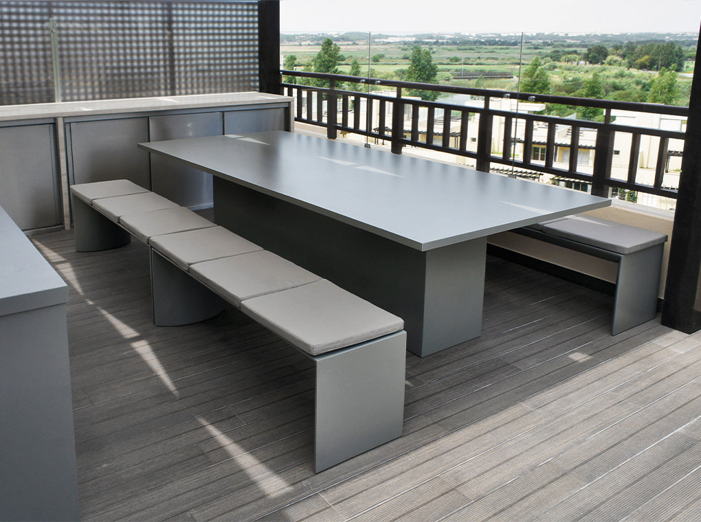 Table de jardin design "Quadra Rectangle"