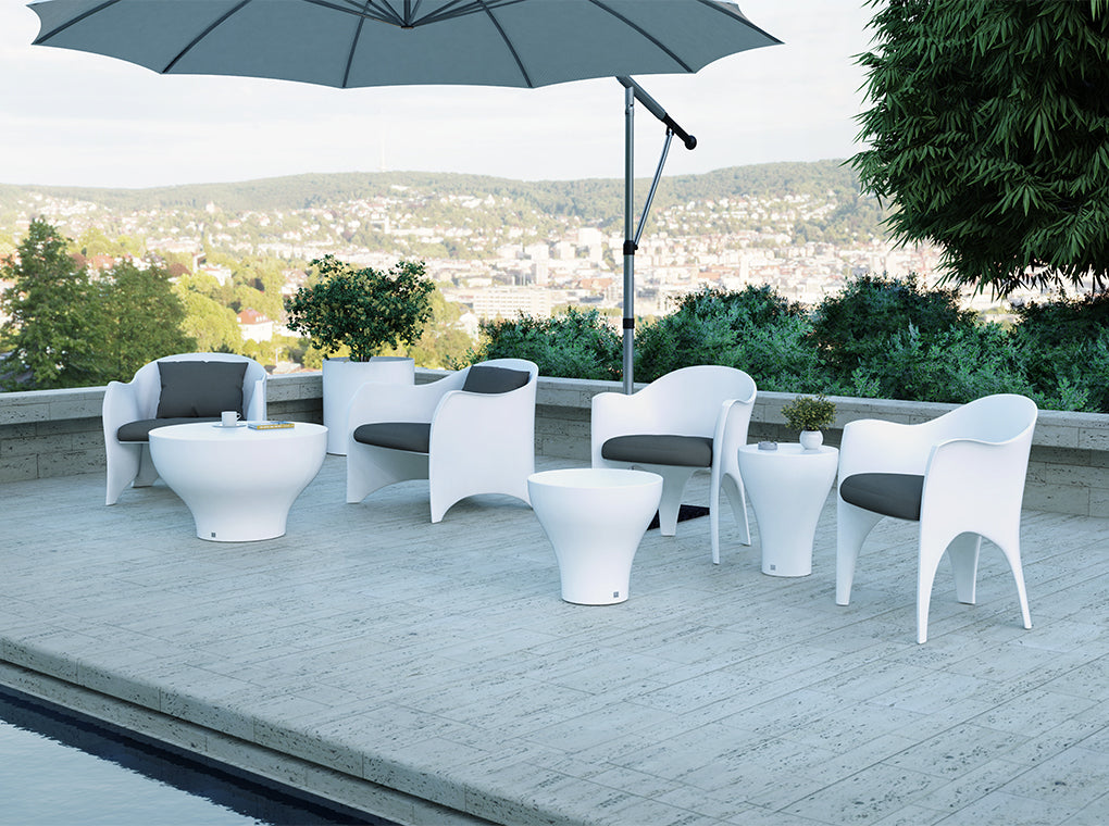 Table basse de jardin design "Bloom"