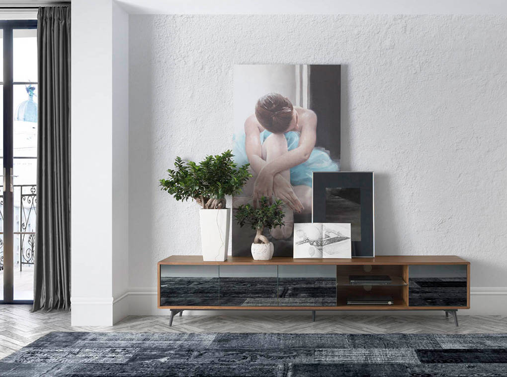 Meuble tv design "Brume"