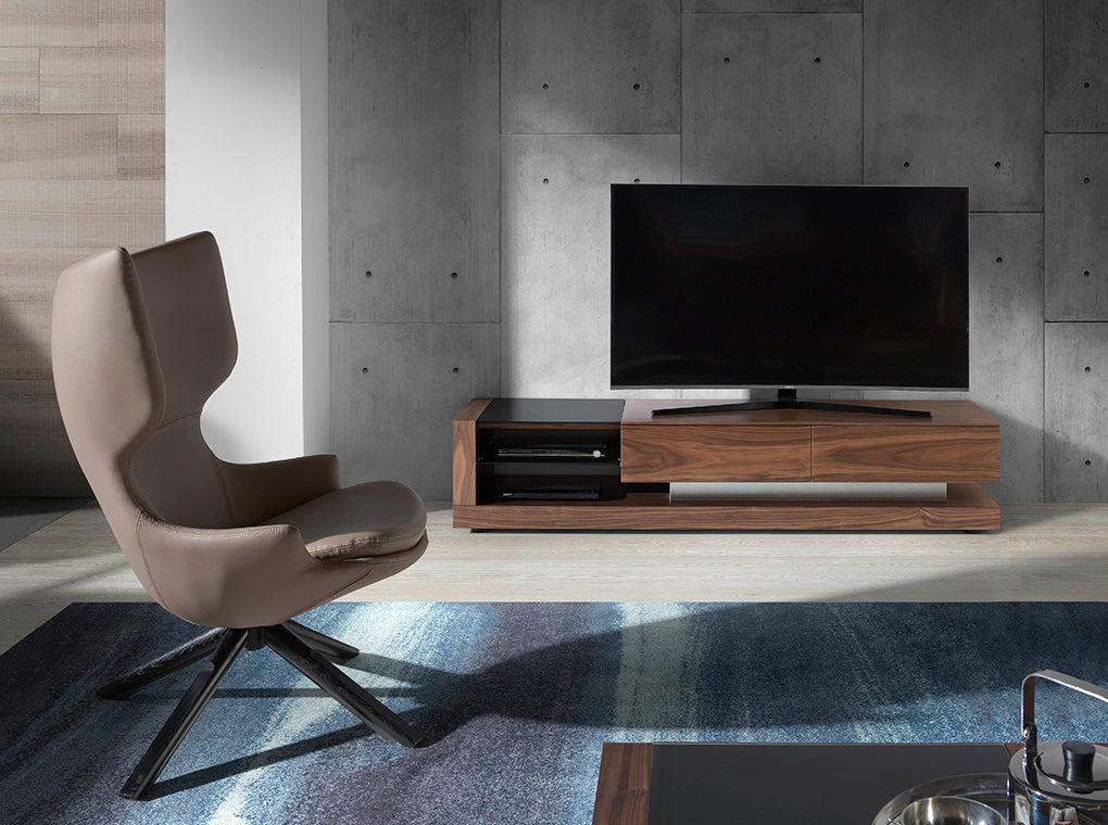 Meuble tv design "Vitrail"