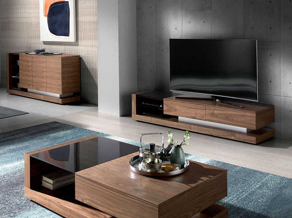 Meuble tv design "Vitrail"